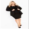 Avenue Women's Plus Size Pia Pencil Skirt Black view 2