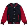 NICNZQI Kids Varsity Jacket Girls Boys Baseball Jacket Bomber Coat School Jackets with Pocket view 2