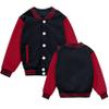 NICNZQI Kids Varsity Jacket Girls Boys Baseball Jacket Bomber Coat School Jackets with Pocket view 4