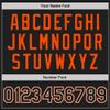 Custom Name Team Name Number Black Orange Pinstripe Black-White Authentic Women Baseball Jersey, Personalized Customized Button Down Baseball Team Shirts. view 3