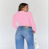 Trendy Queen Women's Turtleneck Long Sleeve Shirts Spring Fashion BasicThermal Underwear Tops Winter Clothes 2026 Pink L view 4