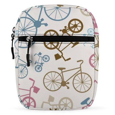 Bicycle Bikes Small Crossbody Bags Adjustable Satchel Bag Travel Shoulder Bag Crossbody Purse for Women Men