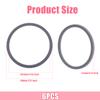 6 Pack Water Bottle Gasket Replacement for Owala FreeSip, Silicone Lid Seal O Ring Sealing Gaskets Replacement Parts Accessories Compatible with Owala Stainless Steel Cup (Grey) view 2
