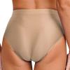 Freebily Womens Satin Panties Glossy Smooth Briefs High Waist Performance Ballet Dance Booty Shorts Coffee Medium view 2
