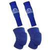 obmwang 2 Pieces Volleyball Accessories Including Volleyball Knee Pads and Arm Sleeves with Protection Pads and Thumb Hole for Women Girls Teens (Blue) view 1