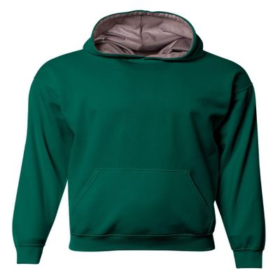 A4 Sprint Fleece Hoodie - FOREST/GRAPHITE - S