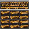 Custom Name Team Name Number Black Pink Pinstripe Pink-Yellow Authentic Women Baseball Jersey, Personalized Customized Button Down Baseball Team Shirts. view 4