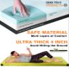 4 Inch GAIALOOP Thick Memory Foam Camping Mattress, Roll Up Floor Sleeping Mat Camp Cot Mattress Pad Travel Camping Couch Bed for Guest Adults Side Sleepers [Twin:75 * 38 * 4"] view 2