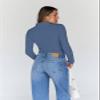 Trendy Queen Women's Turtleneck Long Sleeve Shirts Spring Fashion BasicThermal Underwear Tops Winter Clothes 2026 Haze Blue M view 4