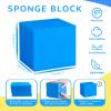 TAYUQEE Foam Pit Cubes - 36 PCS 5 Inches Gymnastics Foam Blocks Trampoline Blocks, Multi-Sport Protective Padding for Gymnastics, Trampoline, Parkour, Skate Parks & BMX- Pink & Yellow & Dark Blue view 4