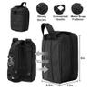 Bombrooster 9 Pcs Tactical Molle Pouches Set, Drawstring Water Bottle Bag, EDC, Medical, Waist, Phone Pouch with Essential Molle Accessories for Outdoor Enthusiasts view 2