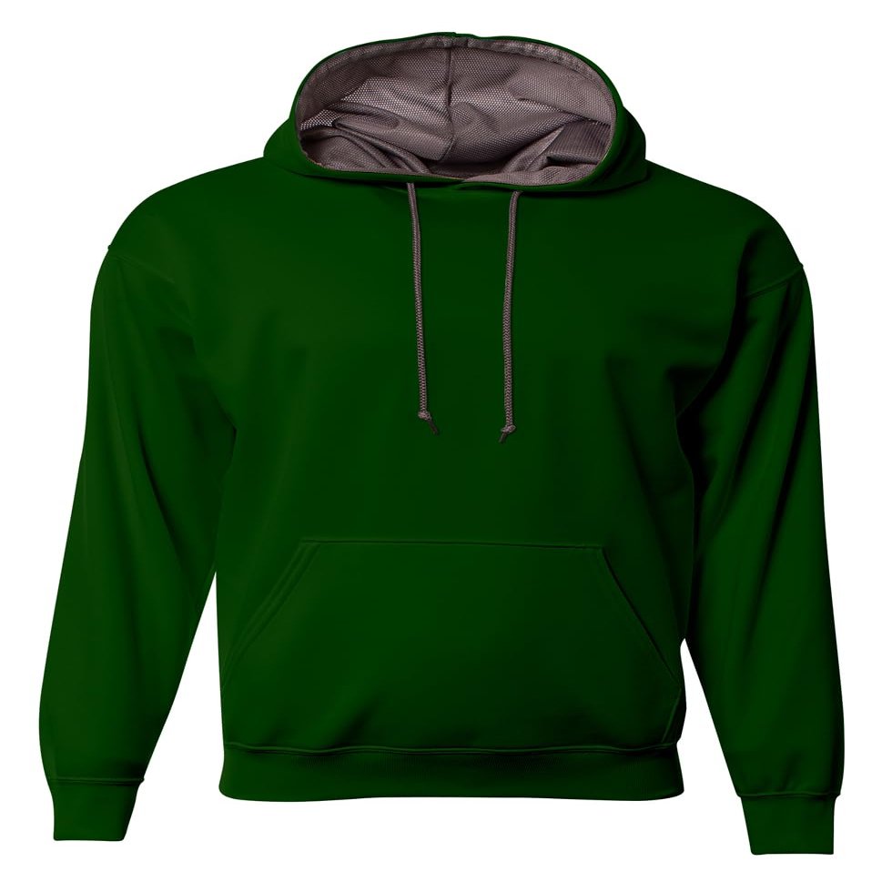 A4 Sprint Fleece Hoodie - FOREST/GRAPHITE - XL