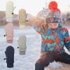 Baby Toddler Mittens Boys Girls Winter Outdoor Gloves Kids Easy-On Fleece Warm Mitterns Solid Color (A, 4-8 Years) view 3