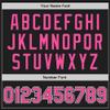 Custom Name Team Name Number Black Pink Pinstripe Pink-White Authentic Women Baseball Jersey, Personalized Customized Button Down Baseball Team Shirts. view 3