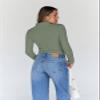 Trendy Queen Women's Turtleneck Long Sleeve Shirts Spring Fashion BasicThermal Underwear Tops Winter Clothes 2026 Light Green M view 4