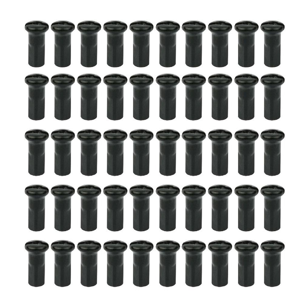QUETHEDS 50Pcs/Pack Bike Road Bicycles Nipple 12G 13G 14G Ultralight High Strength Black Silver Spoke Nipple Bike Spoke Cap Bike Spoke Cap Bike Spoke Nipple 12g 14g Wheel Spoke Nipple