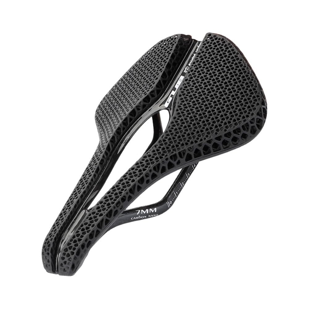 3D Printed Full Carbon Fiber T800 Rails Bike Saddle High Rebound Honeycomb Cushion Shock Absorption Bicycle Seat Cycling Accessories Ultra Light 155g