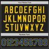 Custom Name Team Name Number Black Royal Pinstripe Royal-Yellow Authentic Women Baseball Jersey, Personalized Customized Button Down Baseball Team Shirts. view 3