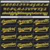 Custom Name Team Name Number Black Royal Pinstripe Royal-Yellow Authentic Women Baseball Jersey, Personalized Customized Button Down Baseball Team Shirts. view 4