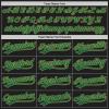 Custom Name Team Name Number Black Old Gold Pinstripe Kelly Green Authentic Women Baseball Jersey, Personalized Customized Button Down Baseball Team Shirts. view 4
