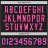 Custom Name Team Name Number Black Royal Pinstripe Pink Authentic Women Baseball Jersey, Personalized Customized Button Down Baseball Team Shirts. view 3
