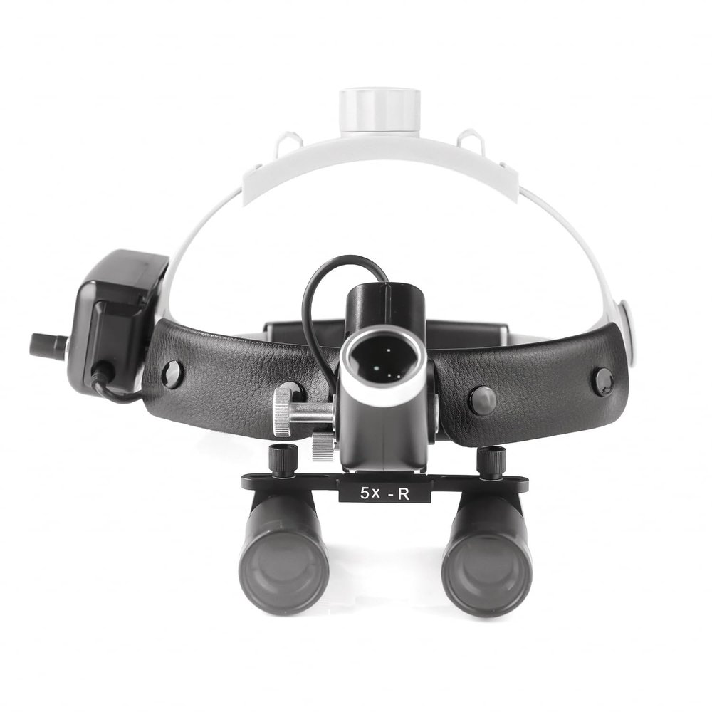 Rigoberto 5X-R Lab LED Light Led Headlamps Binocular Loupes & Carton Box