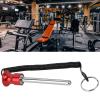 Pissente Weight Stack Pin, Aluminium Alloy Magnetic Weight Stack Pin with Pull Rope Weight Stack Replacement Gym Pin Strength Training Equipment Physical Exercise Fitness Accessories (Red) view 4