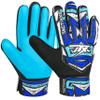TACTIXXS Soccer Goalkeeper Gloves for Kids Boys Children Youth, Funky Football Goalie Gloves Anti Slip 4mm Latex Palm with Strong Grip (Cyan Blue, Size 5 Suitable for 9-12 Years) view 1