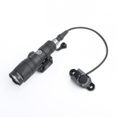 NECARL M300A 500 Lumens Tactical Flashlight, Fit for 20mm Picatinny Rail, with Metal Wire Control Remote Pressure Switch for M300 M600 Series ScoutLight, Fit for Mlok Keymod Rail