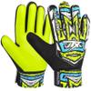 TACTIXXS Soccer Goalkeeper Gloves for Kids Boys Children Youth, Funky Football Goalie Gloves Anti Slip 4mm Latex Palm with Strong Grip (Yellow Fluroscent, Size 4 Suitable for 6-9 Years) view 1