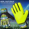 TACTIXXS Soccer Goalkeeper Gloves for Kids Boys Children Youth, Funky Football Goalie Gloves Anti Slip 4mm Latex Palm with Strong Grip (Yellow Fluroscent, Size 4 Suitable for 6-9 Years) view 3