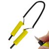 Wedhapy Ice Fishing Picks Ice Fishing Sled Retractable Portable Ice Pick Flexible Ice Fishing Safety Pick Ice Fishing Emergency Gear for Skating Sled Walking on Ice Protection Yellow view 1