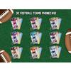 KALUOLAN Custom Football Style Case for iPhone 15 14 13 12 11 Xs Max XR Plus Pro Mini,Customized Sports Player Phone Case in Your Name Number,Clear Shockproof Protective Cover(Houston Bule) view 3