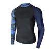 Dressnu Men's Outdoor Surfing Suit Snorkeling Suit Swimsuit Long Sleeve Sun Protection Swimwear Black Navy Blue top M view 1