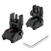 TFFUAM Fiber Optic Sights Flip Up Front and Rear Sites Nylon Folding Sights with Red and Green Fiber Optics Dots Tool-Free Adjustable Backup Sight Set view 1