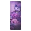SDMKA Purple Butterfly Yoga Mat for Women Men 71" x 26" Non Slip Exercise & Fitness Mat 1mm Thick Workout Mat for Yoga, Pilates, Come with Storage Bag view 1