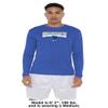 Campus Lab St. Mary's University Adult Men's Sport Long Sleeve Shirt Primary Logo, Royal, Medium view 3