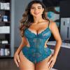 Avidlove Lingerie Women Sexy Body suits Lace Teddy Lingeries Boudior Outfits (Blue Geen,L) view 4