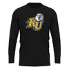 Campus Lab Reinhardt University Adult Men's Sport Long Sleeve Shirt Primary Logo, Black, X-Large view 1