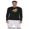 Campus Lab Reinhardt University Adult Men's Sport Long Sleeve Shirt Primary Logo, Black, X-Large view 3