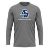 Campus Lab University of San Diego Adult Men's Sport Long Sleeve Shirt Primary Logo, Charcoal, Small view 1