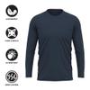 Campus Lab Dalton State College Adult Men's Sport Long Sleeve Shirt Primary Logo, Navy, Small view 4