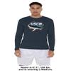 Campus Lab University of South Carolina Beaufort Adult Men's Sport Long Sleeve Shirt Primary Logo, Navy, Large view 3