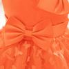 Baby Girls One-Shoulder Butterfly Tulle Princess Dress Kids Toddler Ball Gown Wedding Formal Party Dresses Orange Red 4-5 Years view 4