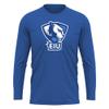 Campus Lab Eastern Illinois University Adult Men's Sport Long Sleeve Shirt Primary Logo, Royal, Large view 1