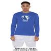 Campus Lab Eastern Illinois University Adult Men's Sport Long Sleeve Shirt Primary Logo, Royal, Large view 3