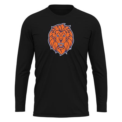 Campus Lab Lincoln University (Pa) Adult Men's Sport Long Sleeve Shirt Primary Logo, Black, Medium