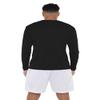 Campus Lab Lincoln University (Pa) Adult Men's Sport Long Sleeve Shirt Primary Logo, Black, Medium view 2
