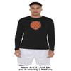 Campus Lab Lincoln University (Pa) Adult Men's Sport Long Sleeve Shirt Primary Logo, Black, Medium view 3