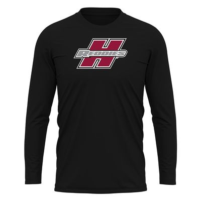 Campus Lab Henderson State University Adult Men's Sport Long Sleeve Shirt Primary Logo, Black, X-Large